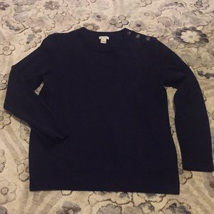 J.crew navy sweater size medium